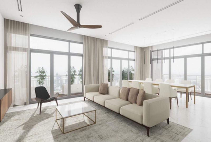 Nice penthouse apartment for rent in City Garden Ngo Tat To street