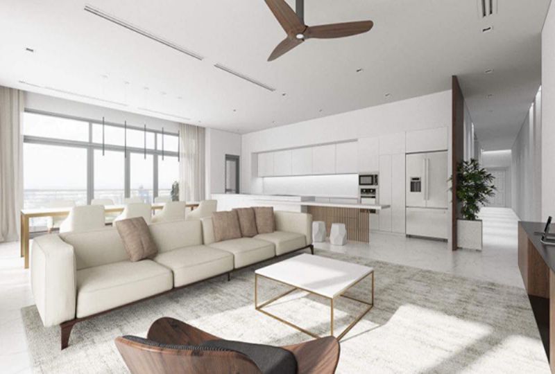 Nice penthouse apartment for rent in City Garden Ngo Tat To street