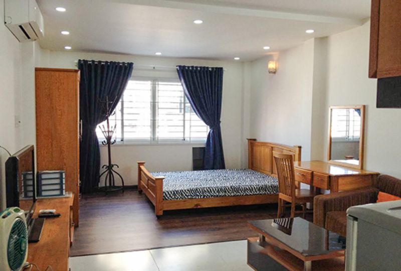 Studio serviced apartment for lease on Phan Ngu st - Dakao ward district 1