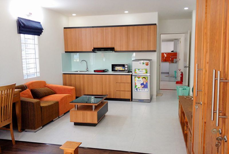 Studio serviced apartment for lease on Phan Ngu st - Dakao ward district 1