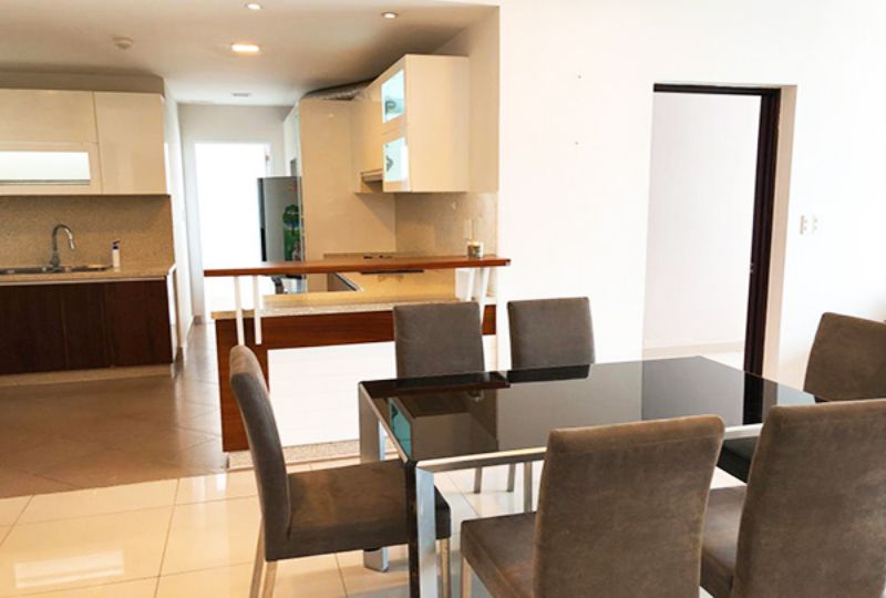 Three bedroom apartment in Riverside Residence for lease in district 7
