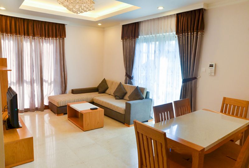 Serviced apartment for rent on Sai Gon Pavillon District 3 Non balcony style