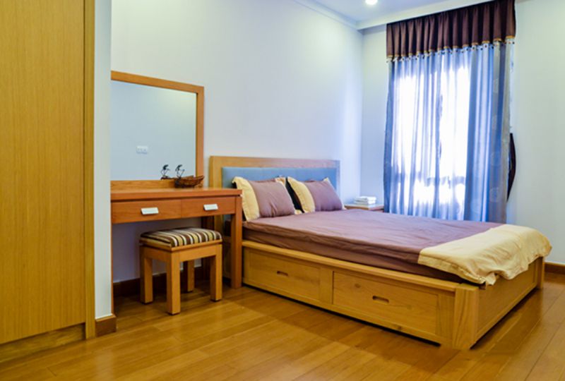 Serviced apartment for rent on Sai Gon Pavillon District 3 Non balcony style
