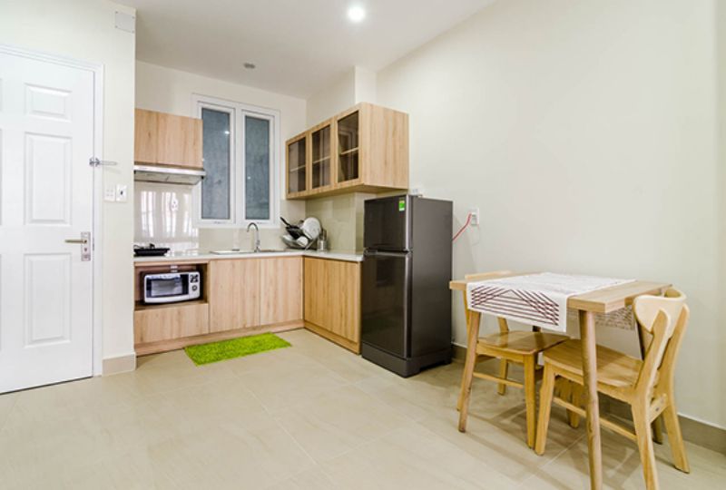 Nice serviced apartment for lease on Nguyen Huu Canh street Binh Thanh