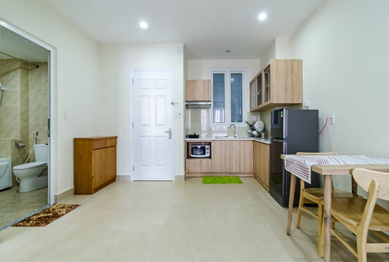 Nice serviced apartment for lease on Nguyen Huu Canh street Binh Thanh
