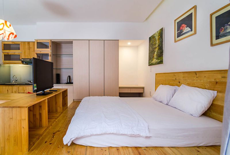 Studio serviced apartment for rent on Tran Dinh Xu street district 1 Saigon