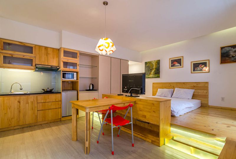 Studio serviced apartment for rent on Tran Dinh Xu street district 1 Saigon