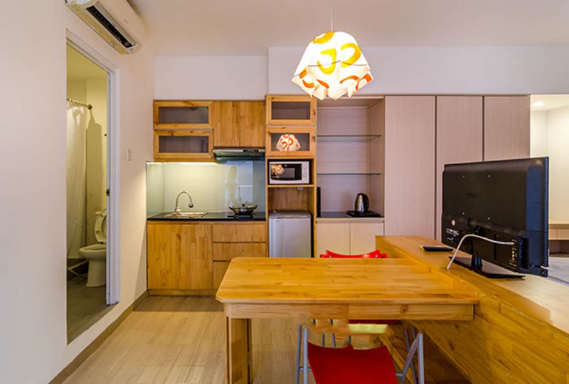 Studio serviced apartment for rent on Tran Dinh Xu street district 1 Saigon