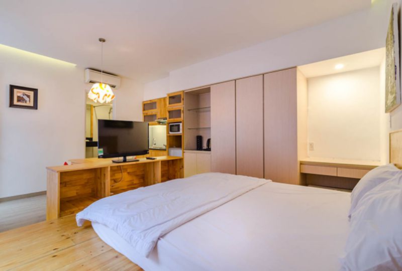 Studio serviced apartment for rent on Tran Dinh Xu street district 1 Saigon