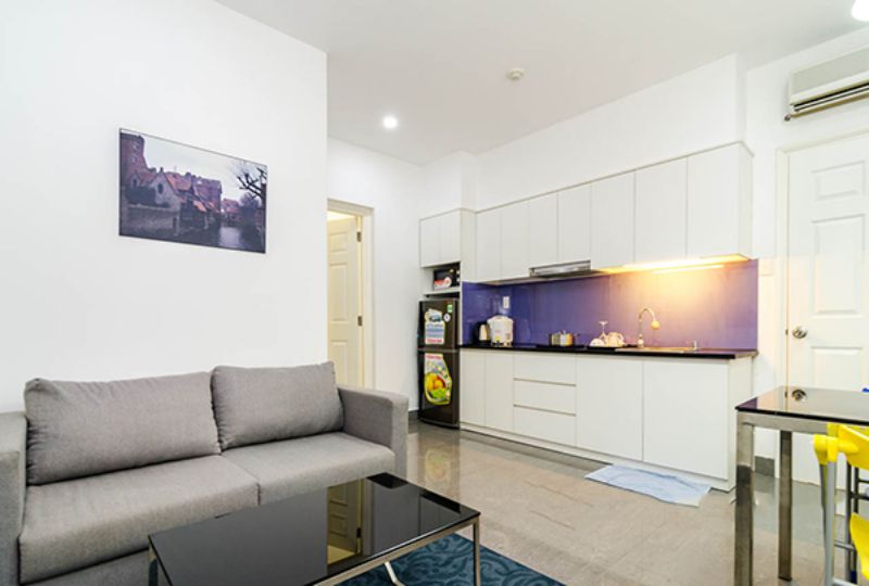 One bedroom serviced apartment for rent on Tran Dinh Xu street district 1