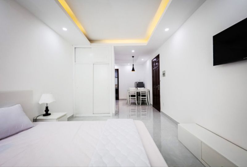 1 bedroom serviced apartment for lease on NTMK street Dakao district 1
