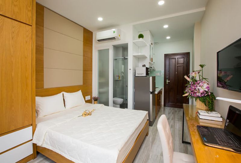 Brandnew studio serviced apartment for lease on Nguyen Trai - district 1