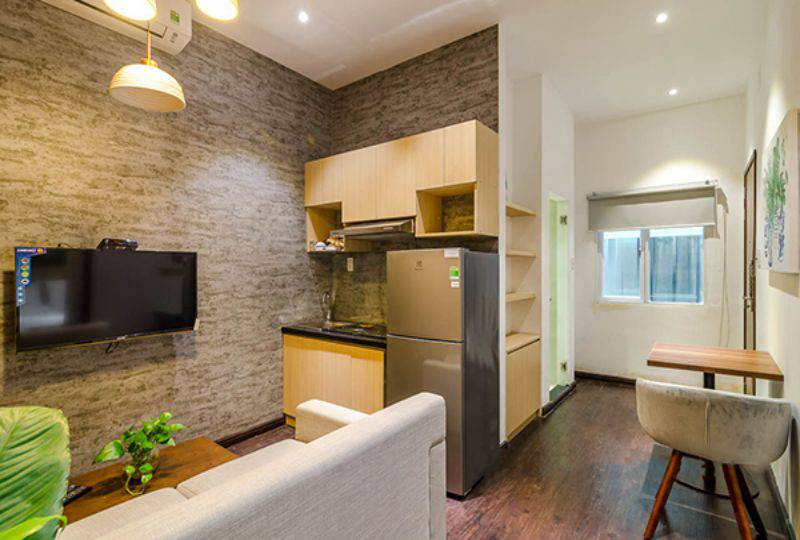 1 bedroom serviced apartment for rent on Le Lai street Ben Thanh district 1