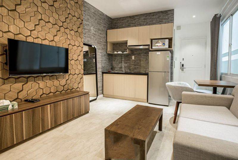 Loft serviced apartment in Le Lai street Ben Thanh ward district 1 for rent