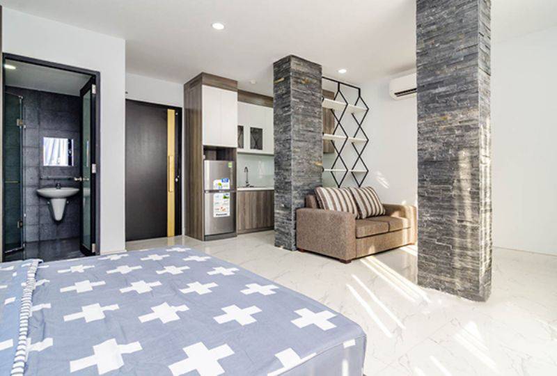 Studio serviced apartment in Nguyen Huu Canh - Binh Thanh dist for lease