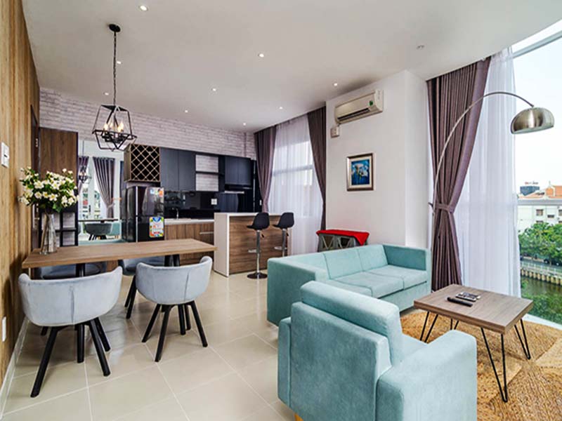 Luxury serviced apartment for rent in Truong Sa street Phu Nhuan District