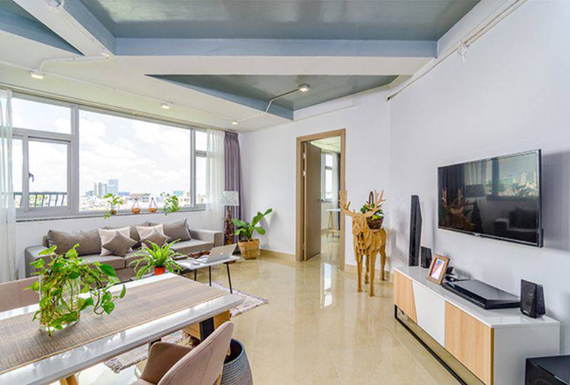 Luxury Penthouse serviced apartment for lease in Truong Sa street HCMC
