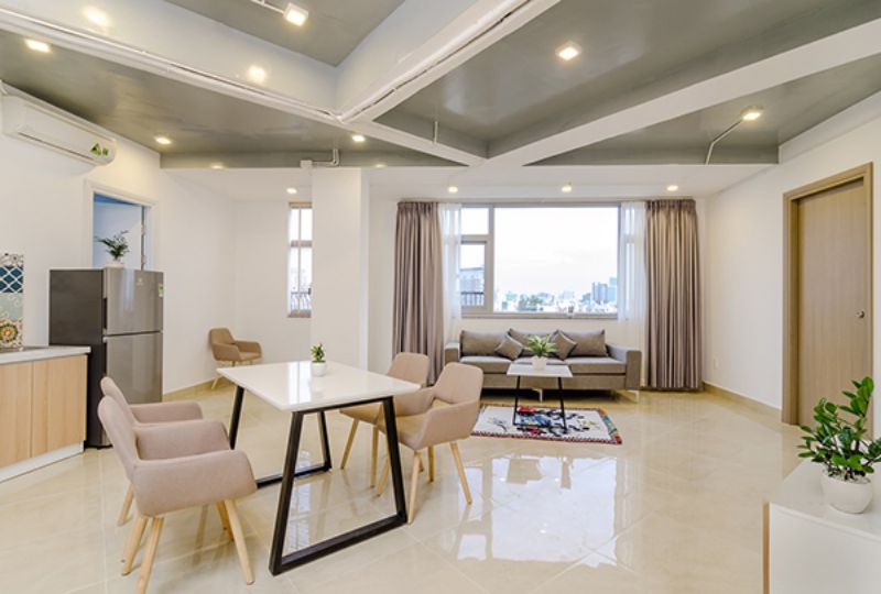 Luxury Penthouse serviced apartment for lease in Truong Sa street HCMC