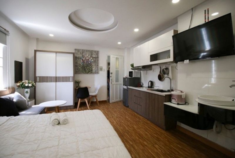 Studio serviced apartment for rent in Bui Thi Xuan street district 1 HCMC
