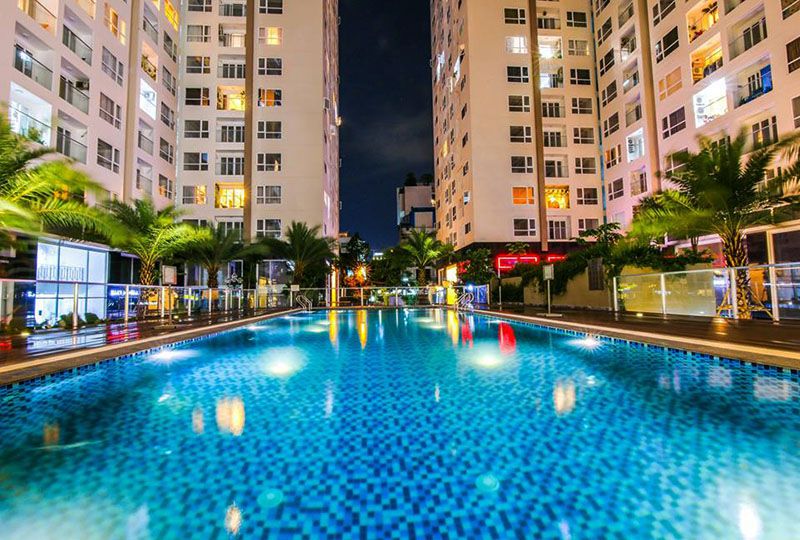 Nice apartment in Sky Center for rent Pho Quang street Phu nhuan district