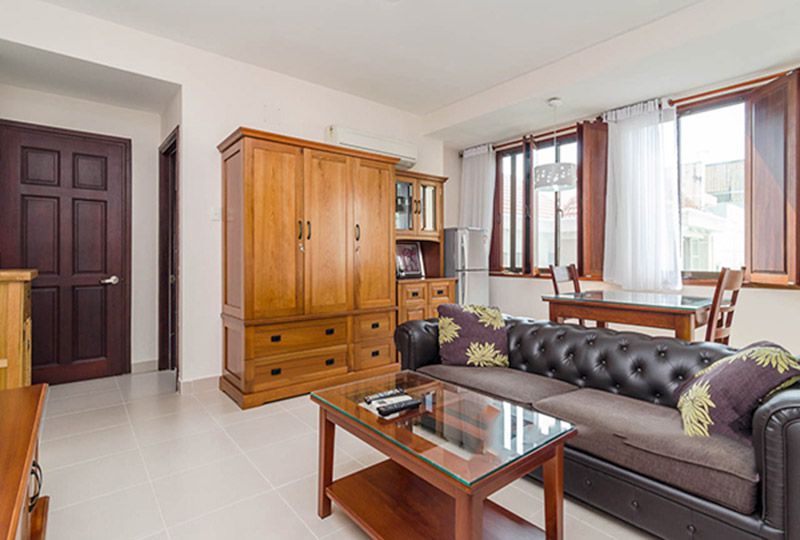 Serviced apartment for rent on Nguyen Thi Minh Khai street Dakao ward District 1.