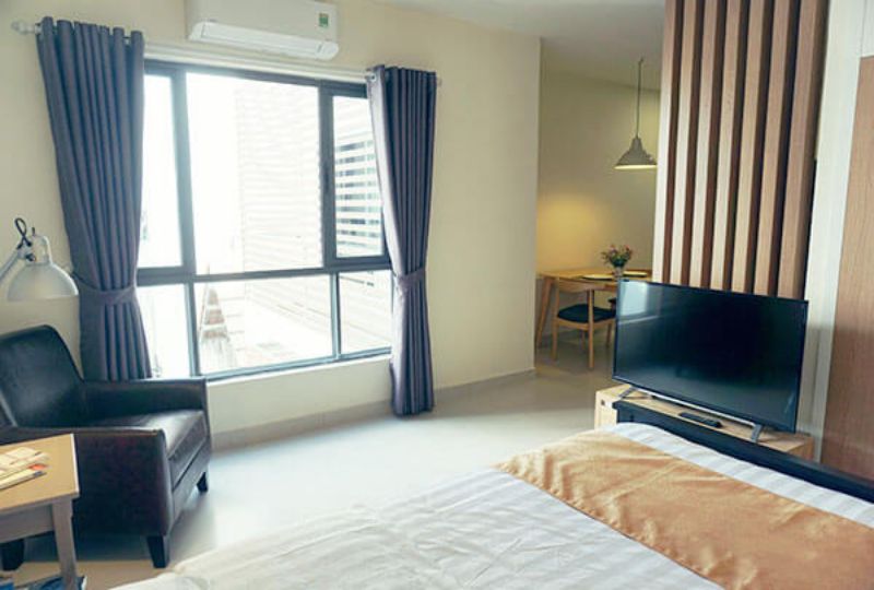 Serviced apartment for rent in Saigon Nguyen Trai street district 1