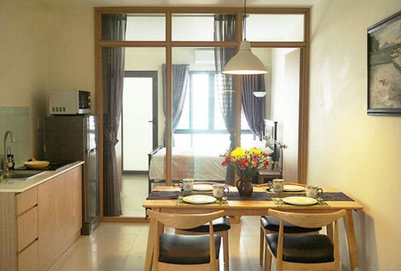 Nice serviced apartment for rent on Nguyen Trai street district 1 HCMC