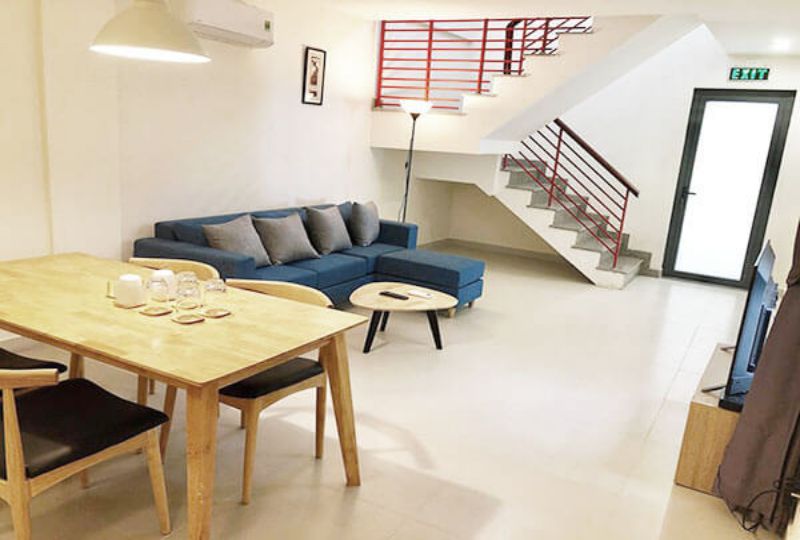 Duplex serviced apartment for rent on Nguyen Trai street - Ho Chi Minh city