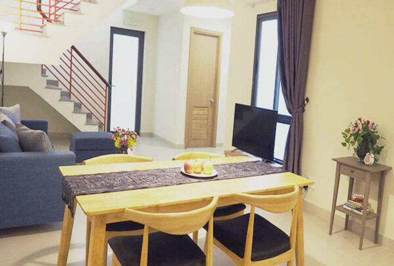 Duplex serviced apartment for rent on Nguyen Trai street - Ho Chi Minh city